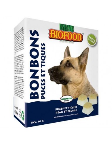 Bonbons "Puces et Tiques" Biofood grand chien