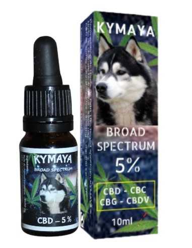Huile de CBD 5% large spectre pour chien et chat - Kymaya®
