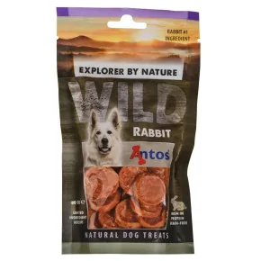 Friandises naturelles de dressage pour chiot et chien WILD Lapin 80 gr - Antos