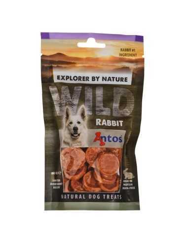 Friandises naturelles pour chien WILD Lapin 80 gr - Antos