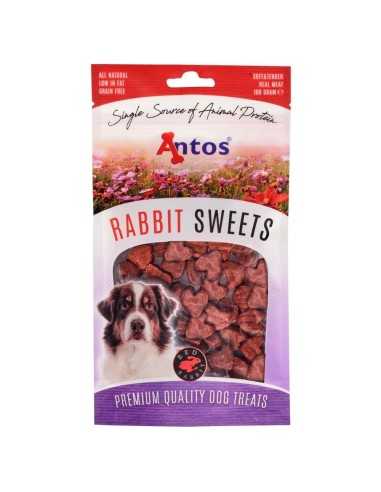 Paquet de friandises naturelles au lapin pour chien Rabbit Sweets 100 gr - Antos