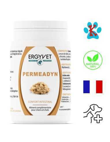 Pot de Permeadyn d'ERGYVET - Complément alimentaire pour la digestion chez chiens et chats