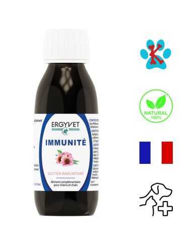 Flacon d'Ergyvet Immunité - Complément alimentaire pour chiens et chats