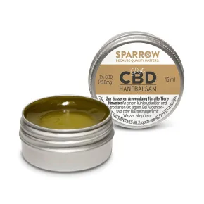 Baume de Chanvre SPARROW avec 1% de CBD, contenance 15ml