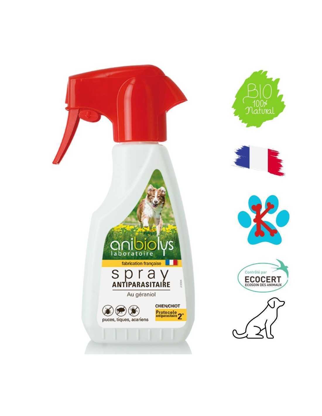Spray anti puce tique chien