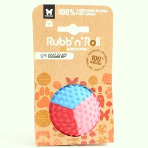 Jouet Balle pour Chien Caoutchouc Naturel Rubb'n'Color - 3 Tailles