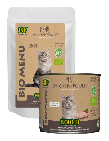 Pâtée bio pour chat au poulet - Biofood