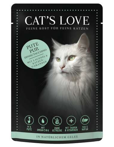 Alimentation pour chat Adulte dinde pur - Cat's love