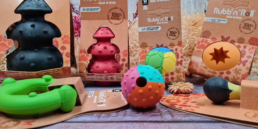 Jouets en caoutchouc naturel pour chien