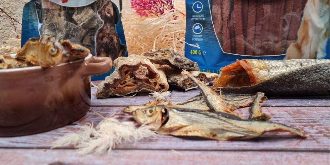 Friandises de poisson séché pour chien