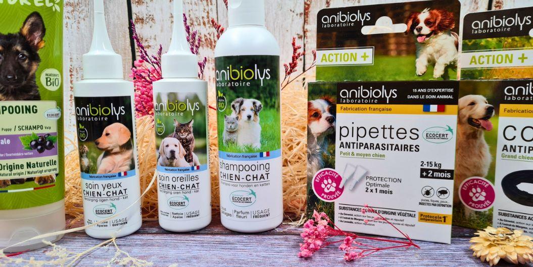 Produits naturels de soins et hygiène pour le bien-être de vos animaux