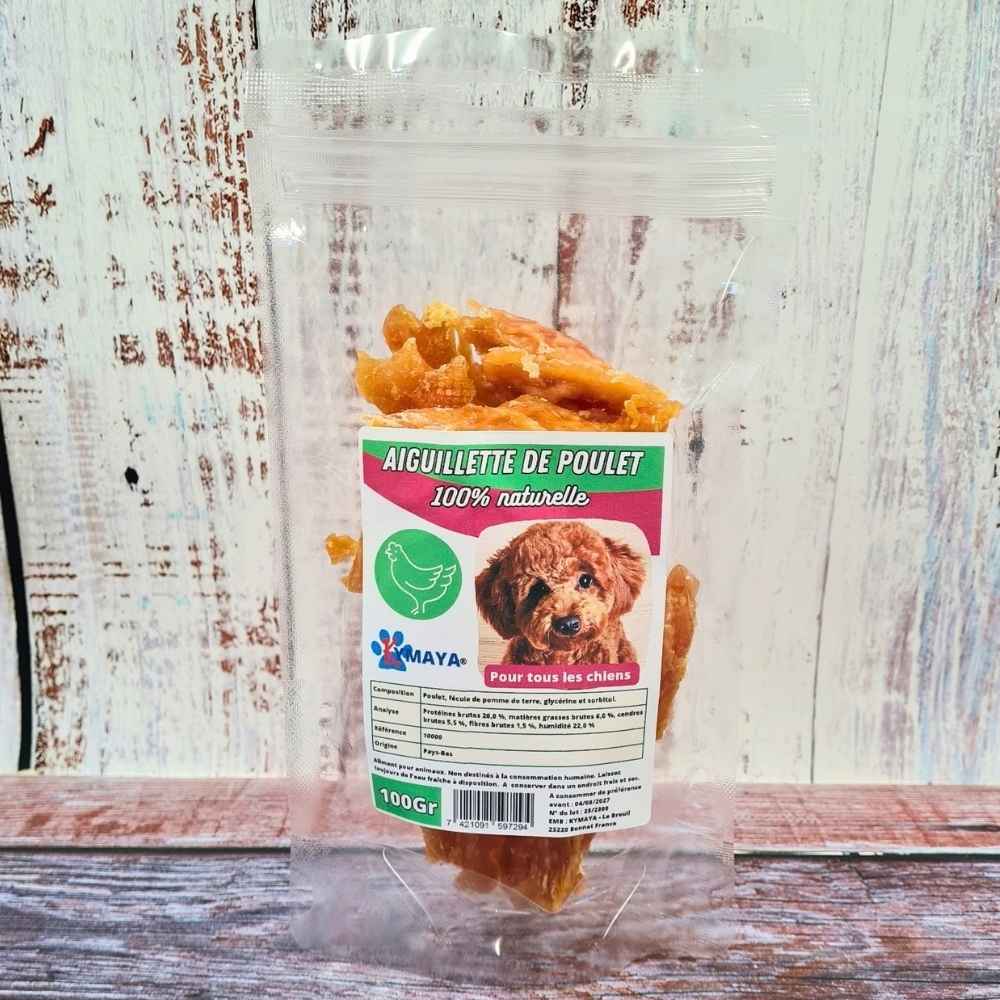 Aiguillettes au poulet faciles à fractionner pour chien
