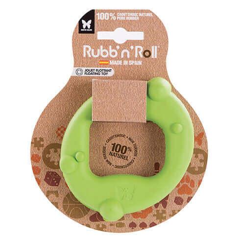 Jouet Rubb'n'Roll flottant - Cercle vert - 10x6 cm