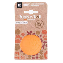 Jouet Balle pour chien Caoutchouc Dur orange Naturel et résistant Rubb&