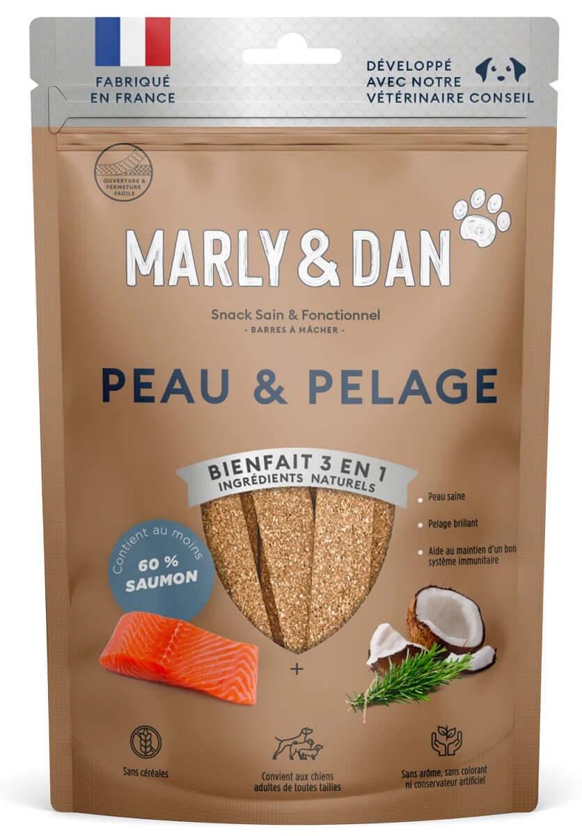 Barres à Mâcher au saumon Peau & Pelage pour chien - Marly & Dan