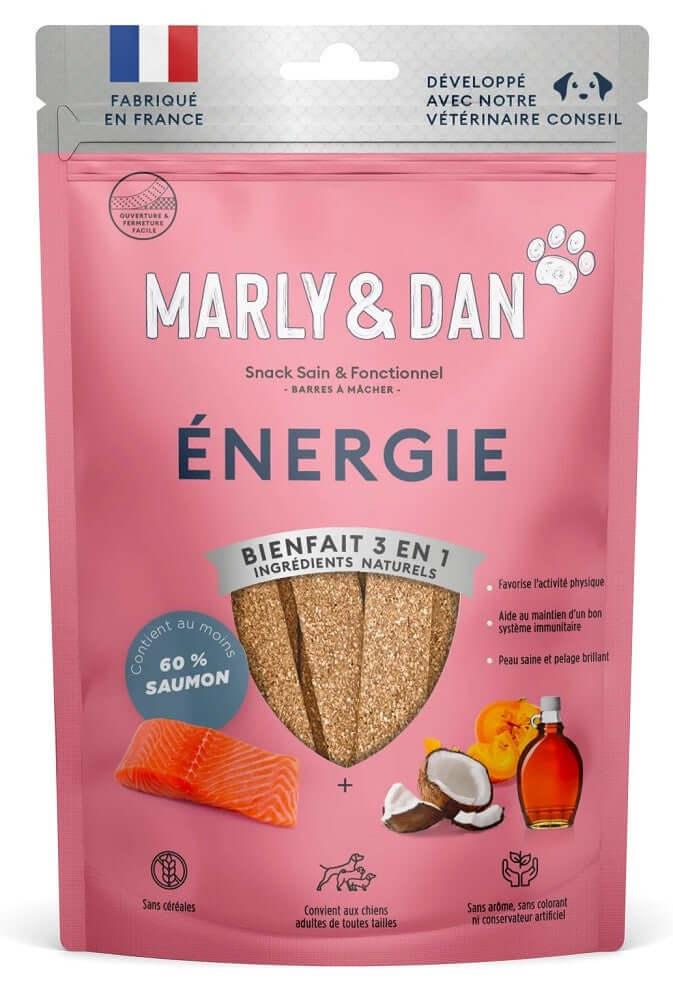 Barres à Mâcher Énergie au saumon pour chien Marly & Dan