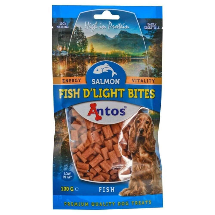 Friandises naturelles au saumon Fish D'light Bites 100 gr