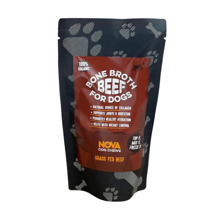 Paquet de bouillon d'os pour chien 4 saveurs, boeuf