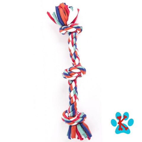 Corde 3 nœuds pour petits chien et chiot