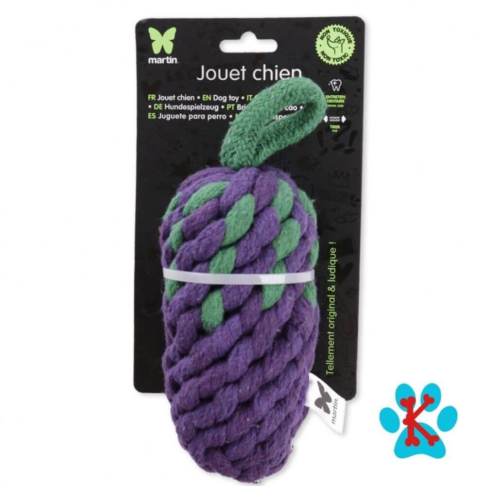 Jouet Corde Haute Resistance - Légume Fun Aubergine pour Chien