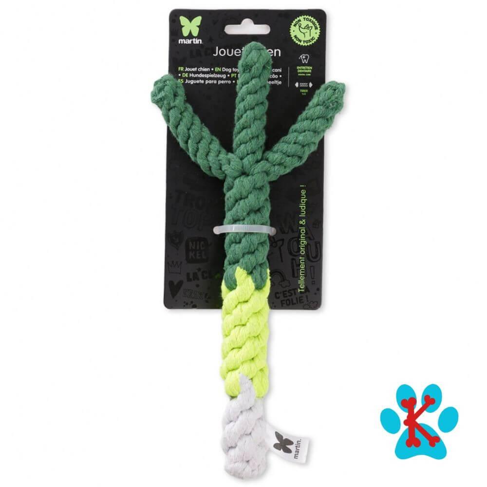 Corde naturelle non toxique en forme de poireau de 2 cm pour chien