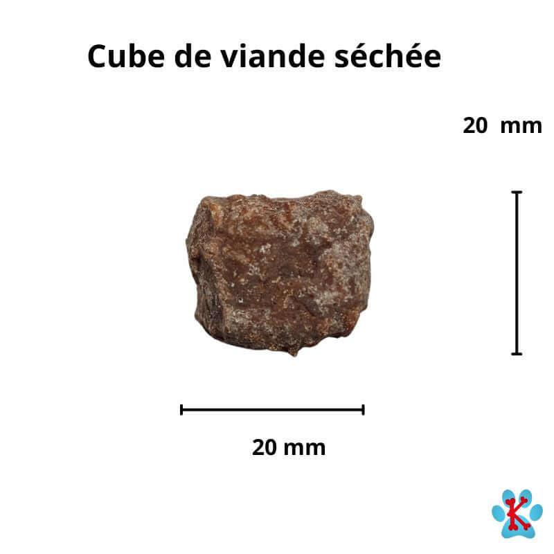 Taille des Cubes de Tripes de Boeuf 150 gr