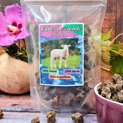 Présentation des cubes de viande naturelle d&