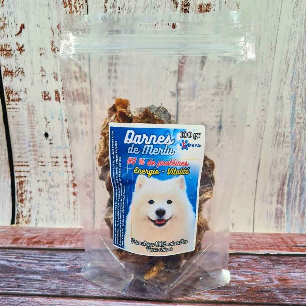 Friandise naturelle au merlu pour chien