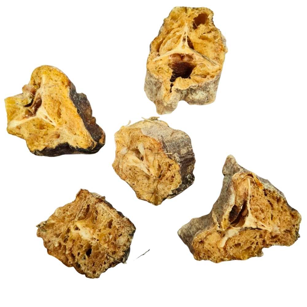 Petits morceaux de merlu séché pour chien