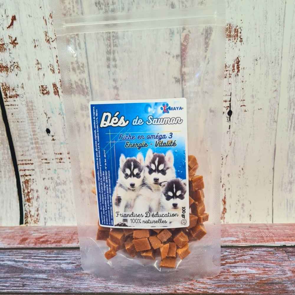 Petites bouchées au saumon pour chien – récompenses pour l’éducation