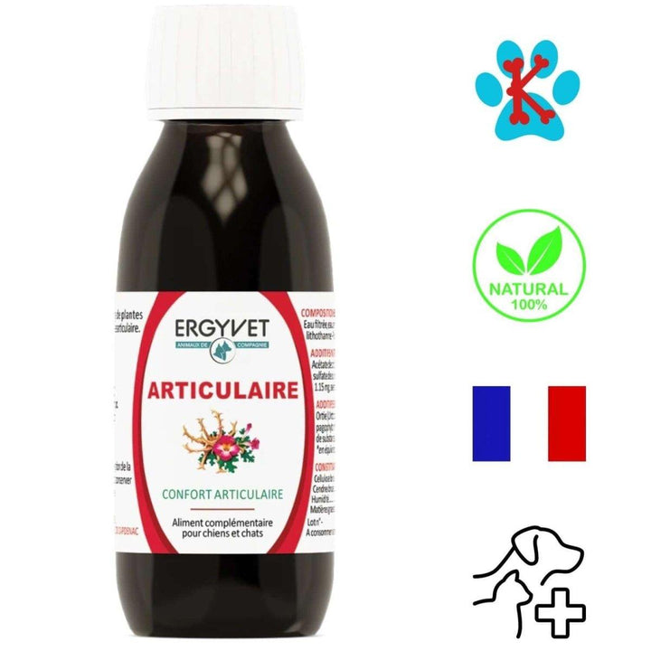 Flacon de 100ml Ergyvet Harpagophytum pour chiens et chats