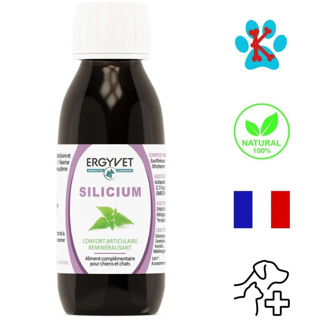 Flacon de 100ml d'Ergyvet Silicium pour chiens et chats