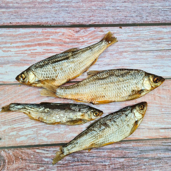 Poisson séché gardon pour chien – friandise naturelle Kymaya