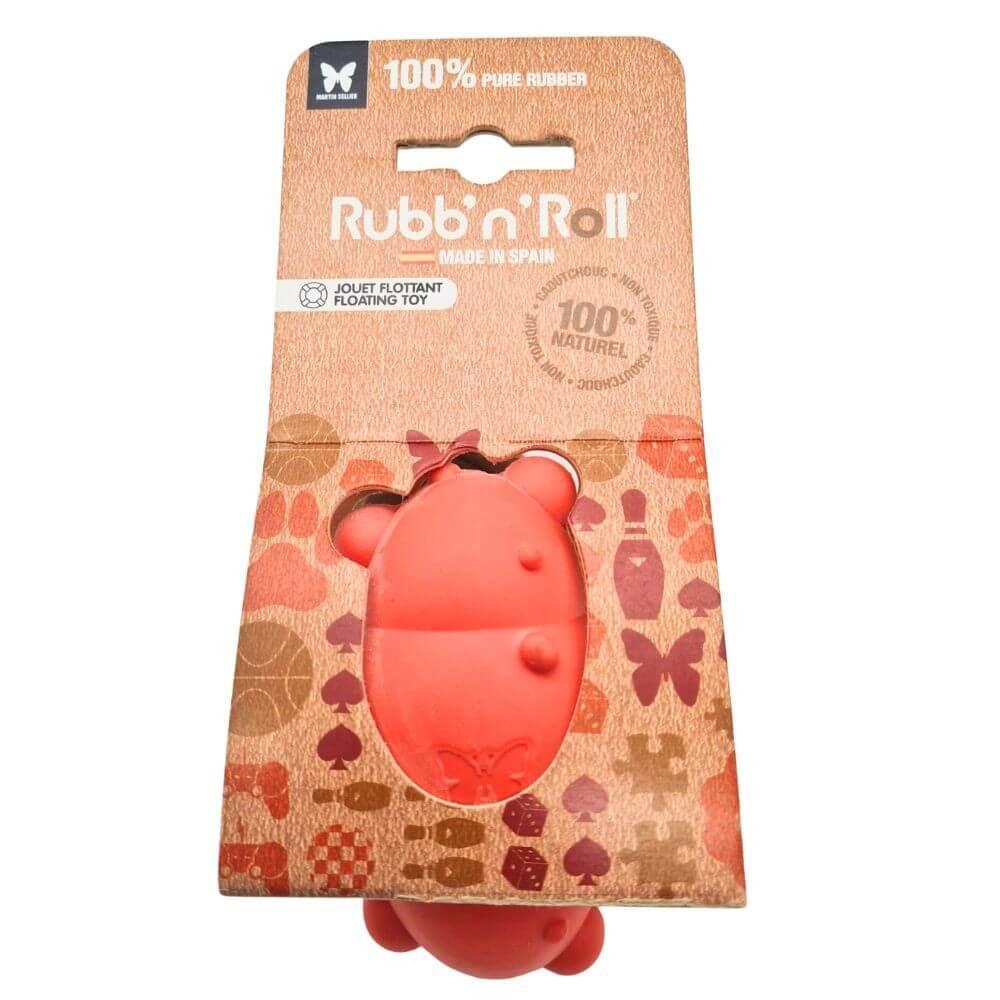 Jouet Flottant Cluster pour Chien Rubb'n'Roll couleur  rouge - 10 cm