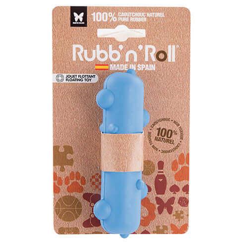 Jouet Flottant Stem pour Chien Rubb'n'Roll couleur  bleu  - 12 x 3,5 cm