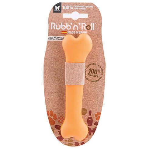 Rubb'n'Roll Orange - Os en caoutchouc naturel  - 19 cm