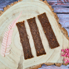 presentation lamelle de viande faisan pour chien
