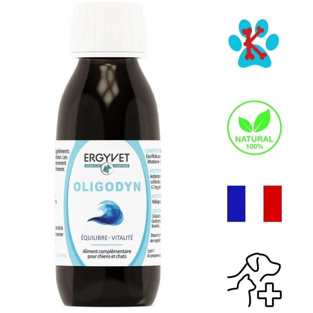 Flacon de 100ml d'Oligodyn, complément nutritionnel pour chiens et chats