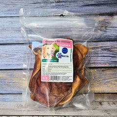 Lot de 3 oreilles de porc séchées pour chien