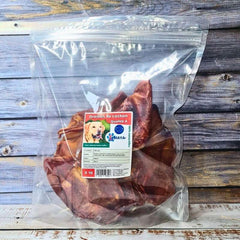Lot de 10 oreilles de porc séchées pour chien