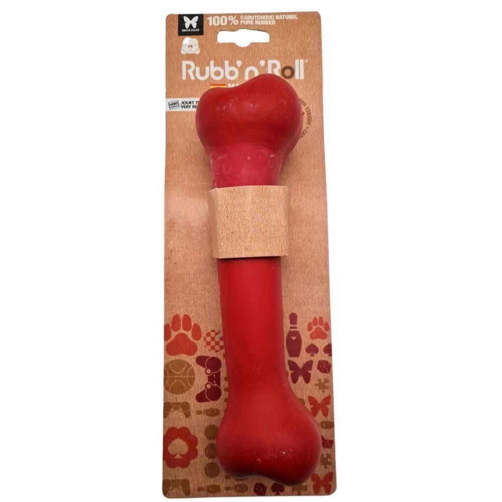 Jouet Os caoutchouc naturel 22 cm Gamme Red résistant pour gros Chien