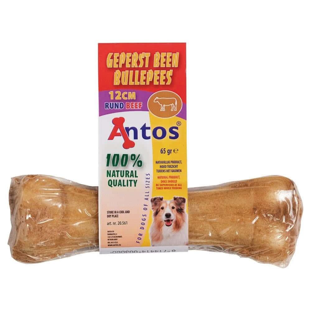 Os à mâcher 12 cm en peau de boeuf et aux nerfs de boeuf 100% naturel pour chien