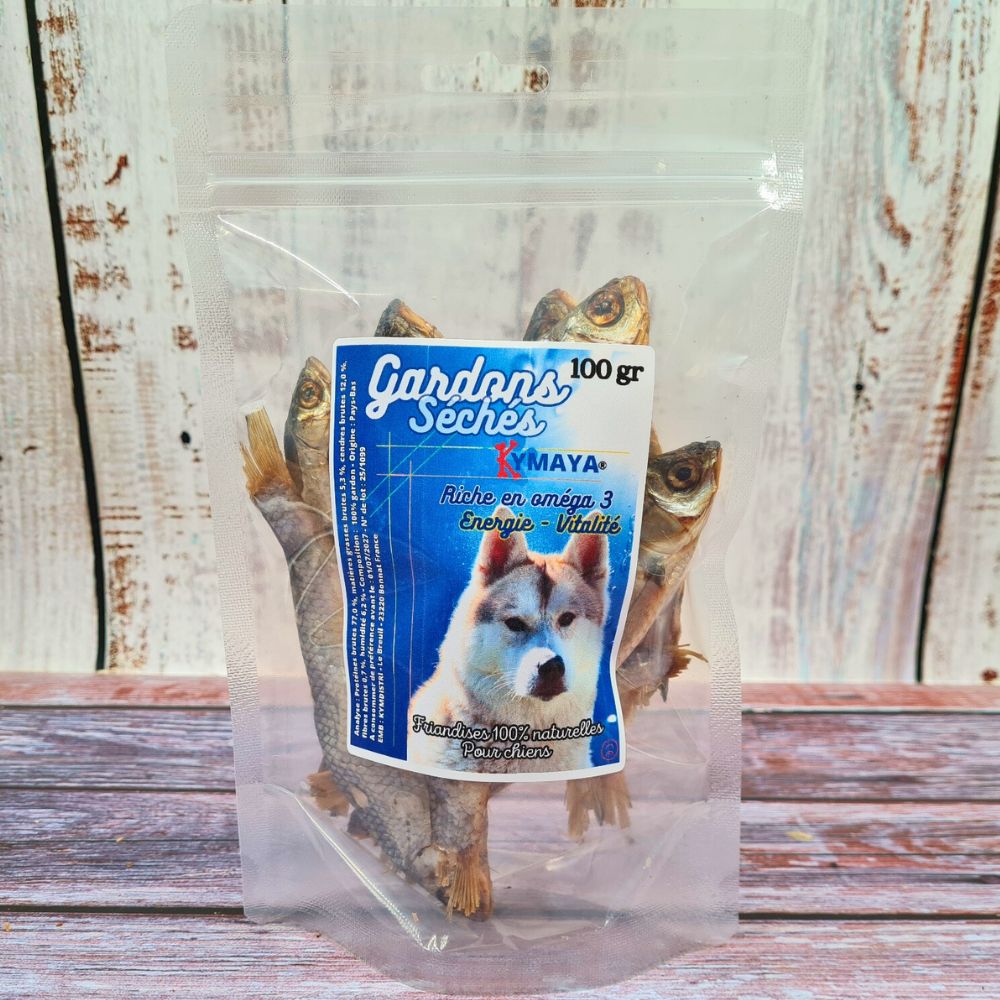 Sachet de 100 gr poisson gardon pour chiots et petits chiens