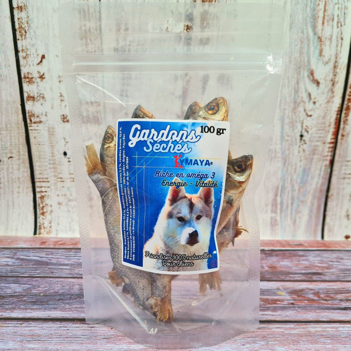 Sachet de 100 gr poisson gardon pour chiots et petits chiens