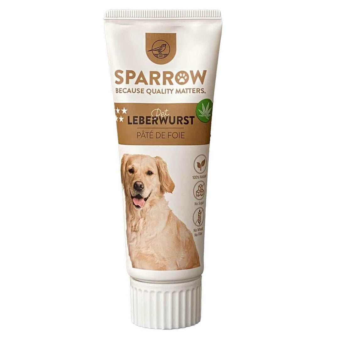 Tube de Paté de Foie au CBD pour Chien Sparrow