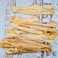 Présentation des friandises de mastication peaux de tête d&