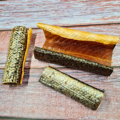 Peaux saumon avec chair