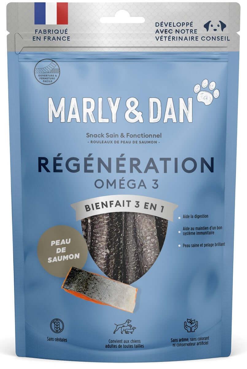 Peau de saumon pour chien Régénération Oméga 3 - Marly & Dan