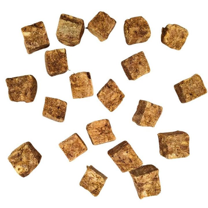 Petits morceaux de poumon de bœuf pour récompense chien
