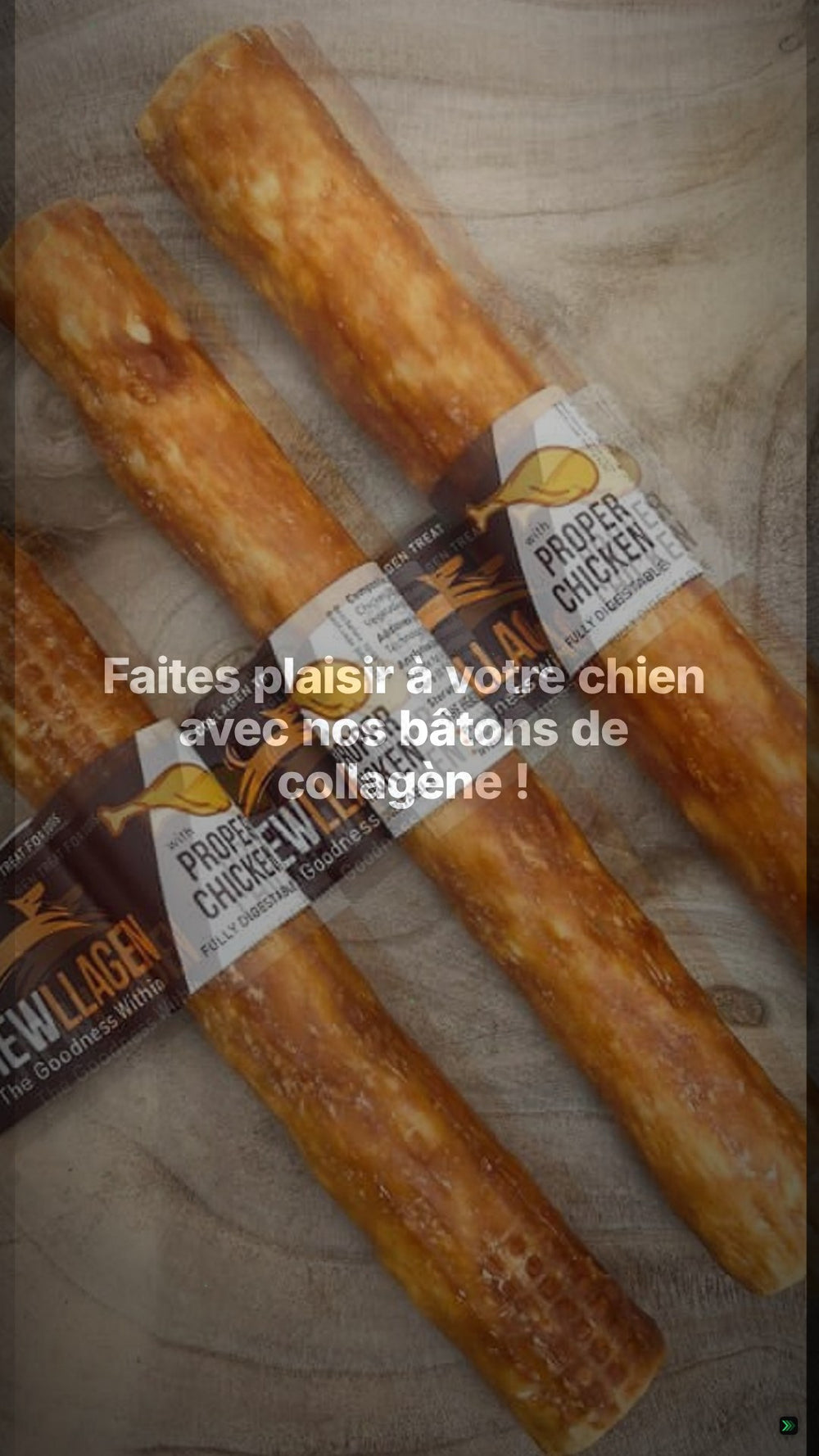 Bâtons de collagène – Clean Showcase